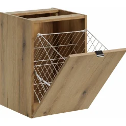 Mobile bagno sospeso 160cm 4 cassetti e portabiancheria beige cashmere Neutry