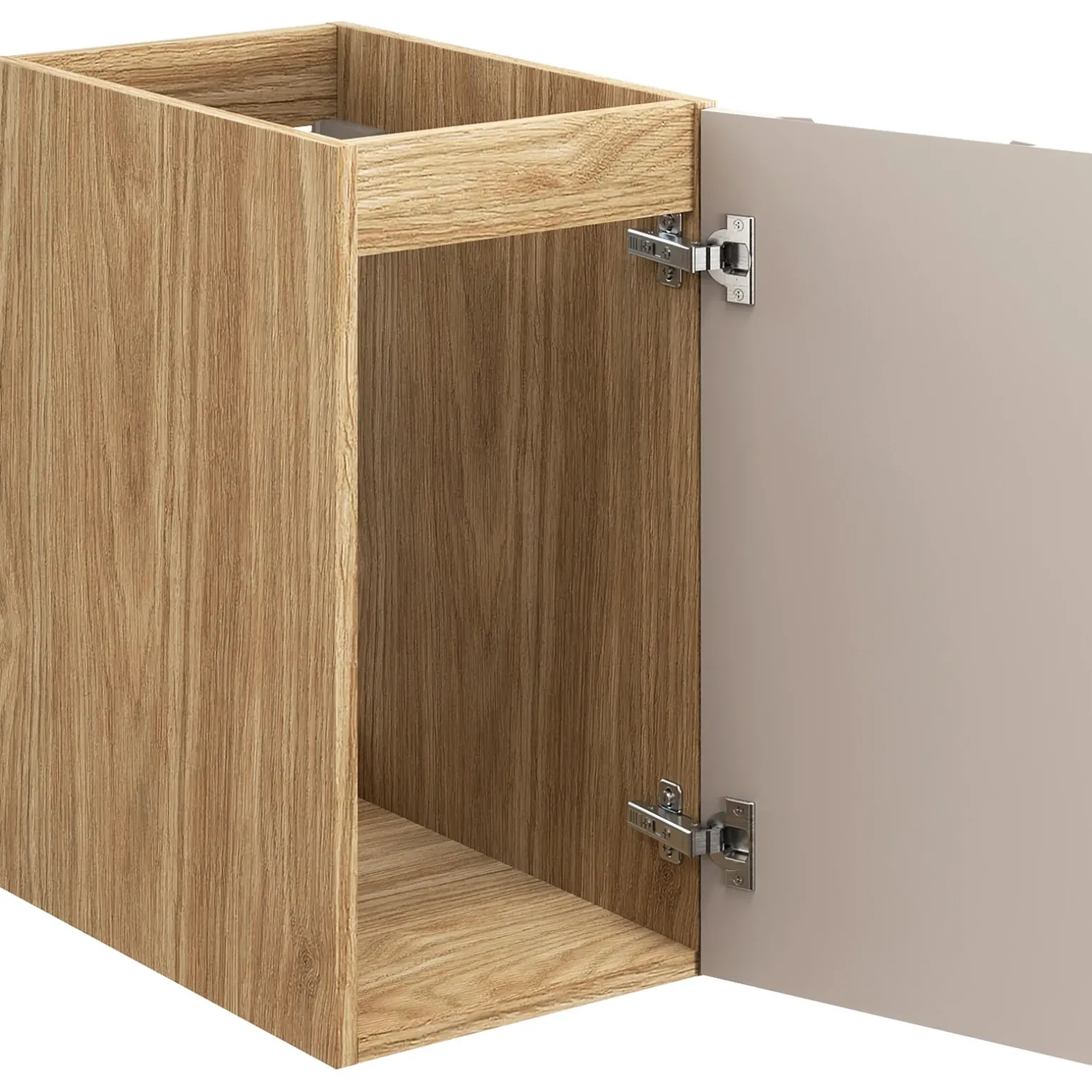 Mobile bagno sospeso 90cm 3 ante beige rovere Swim