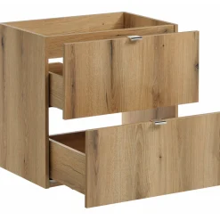 Mobile bagno sospeso 120cm 4 cassetti rovere nero Rovery