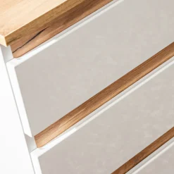 Mobile bagno sospeso 94cm 2 cassetti attrezzati bianco rovere Dual