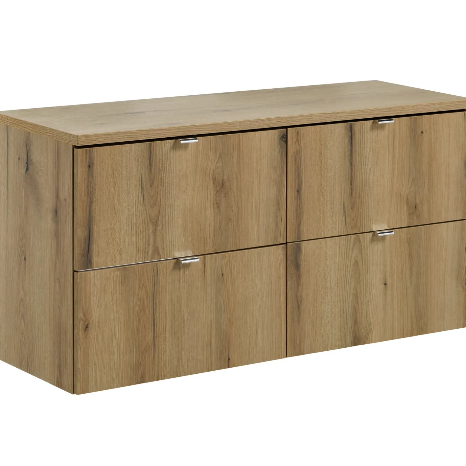 Mobile bagno sospeso 120cm 4 cassetti rovere Rovery