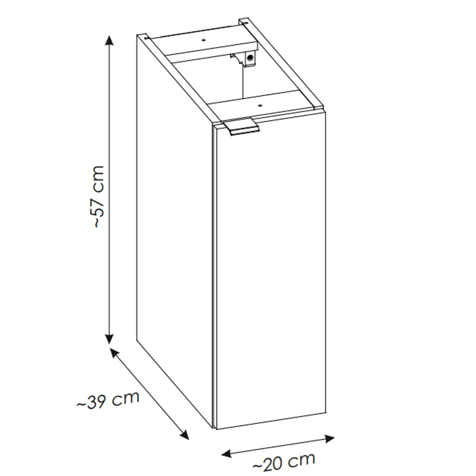 Mobile bagno sospeso 140cm cannettato 4 cassetti beige rovere Cleany