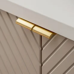 Mobile bagno sospeso 60cm con lavabo 2 ante beige cashmere Neutry