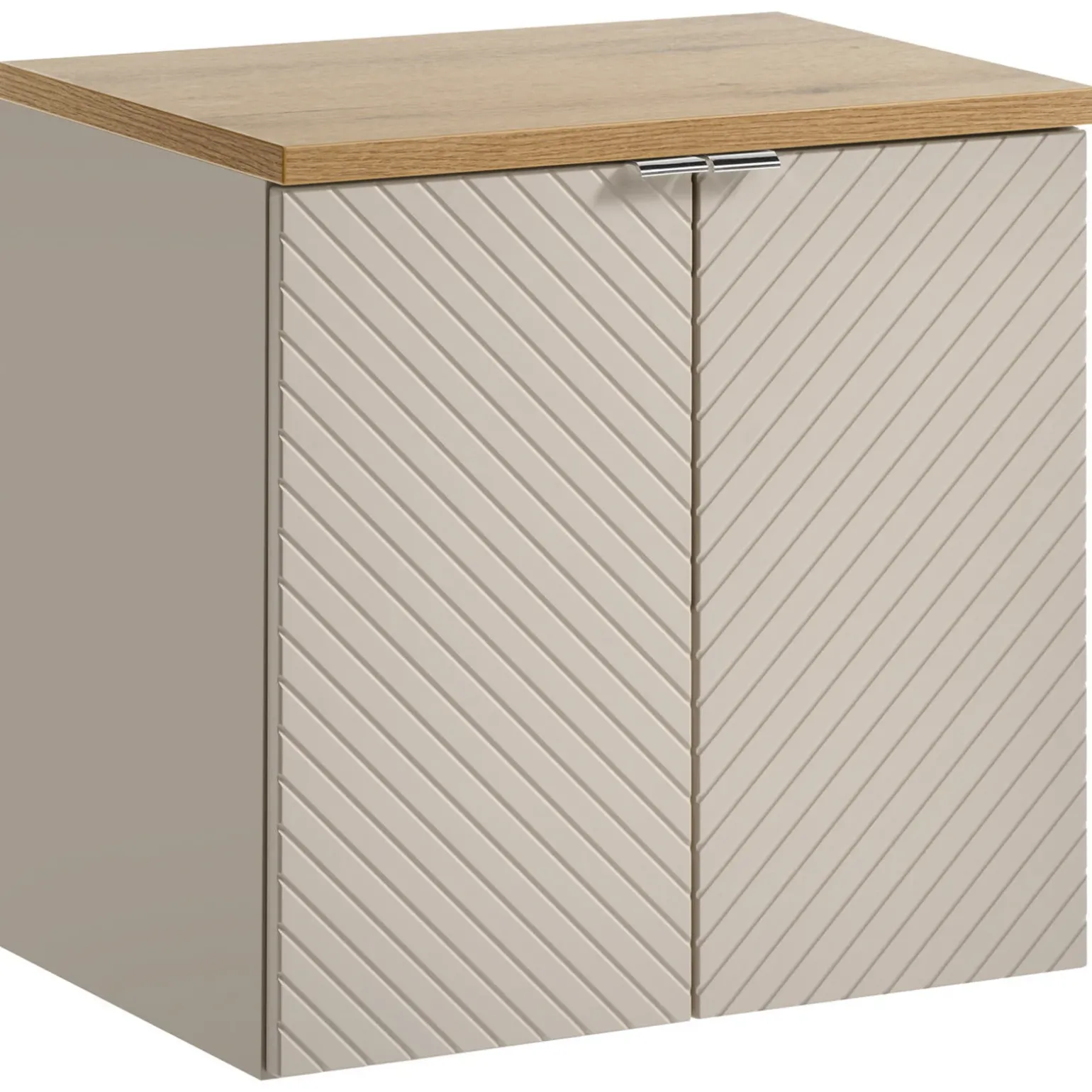 Mobile bagno sospeso 60cm cm 2 ante beige cashmere Neutry