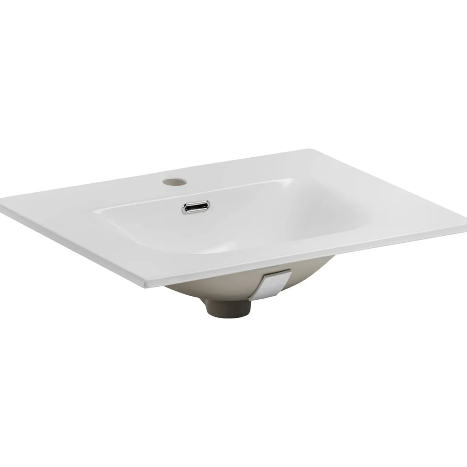 Mobile bagno sospeso 80cm con lavabo da incasso beige rovere Swim