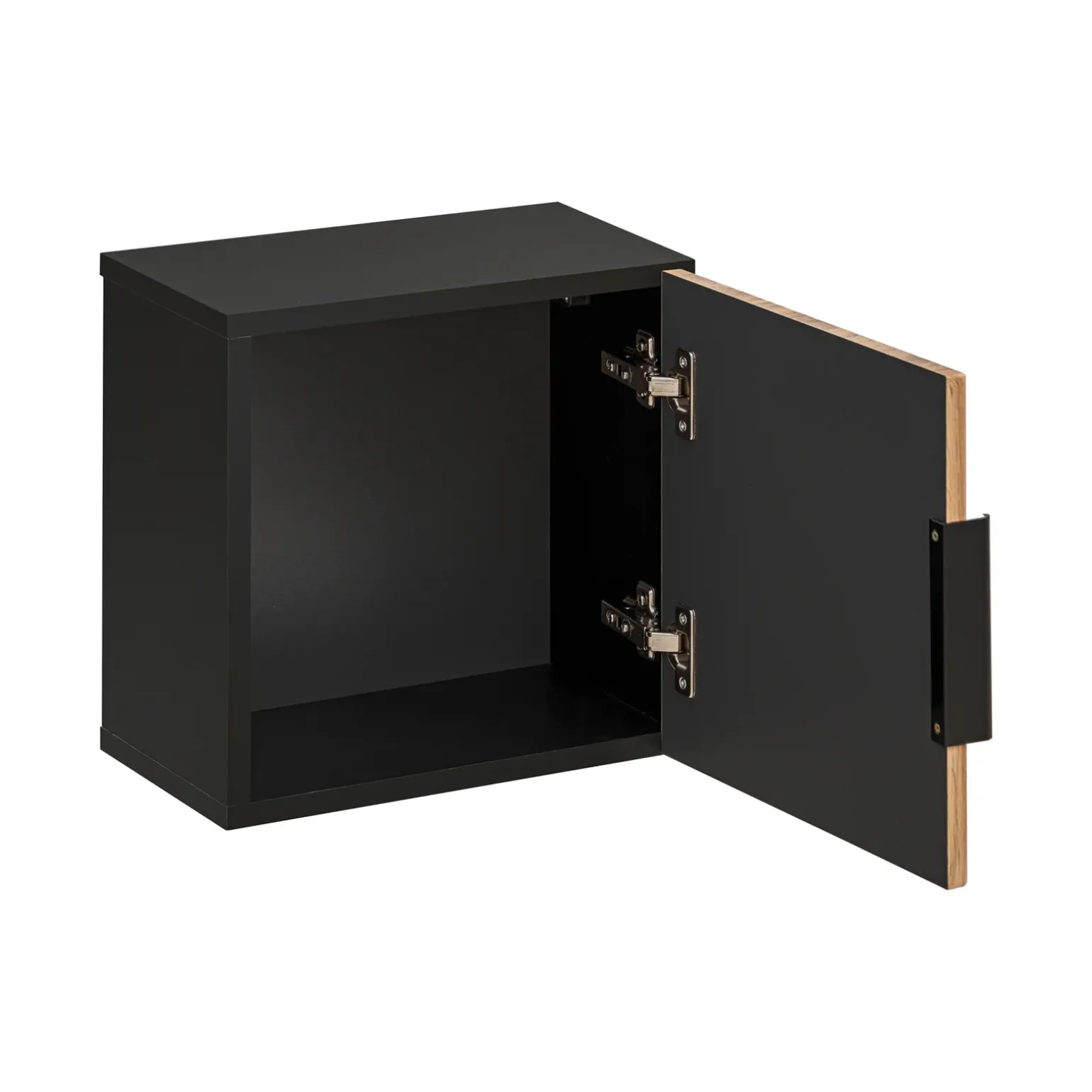 Mobile bagno sospeso 120cm cm con 2 lavabi da appoggio, 2 specchi, colonna e cubotti quercia antracite Limpid