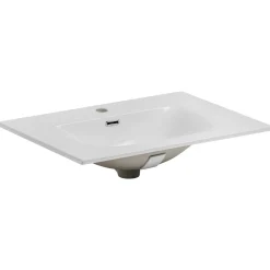 Mobile bagno sospeso 70cm con lavabo da incasso nero rovere Swim