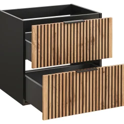 Mobile bagno sospeso 60cm cm con lavabo quercia antracite Limpid
