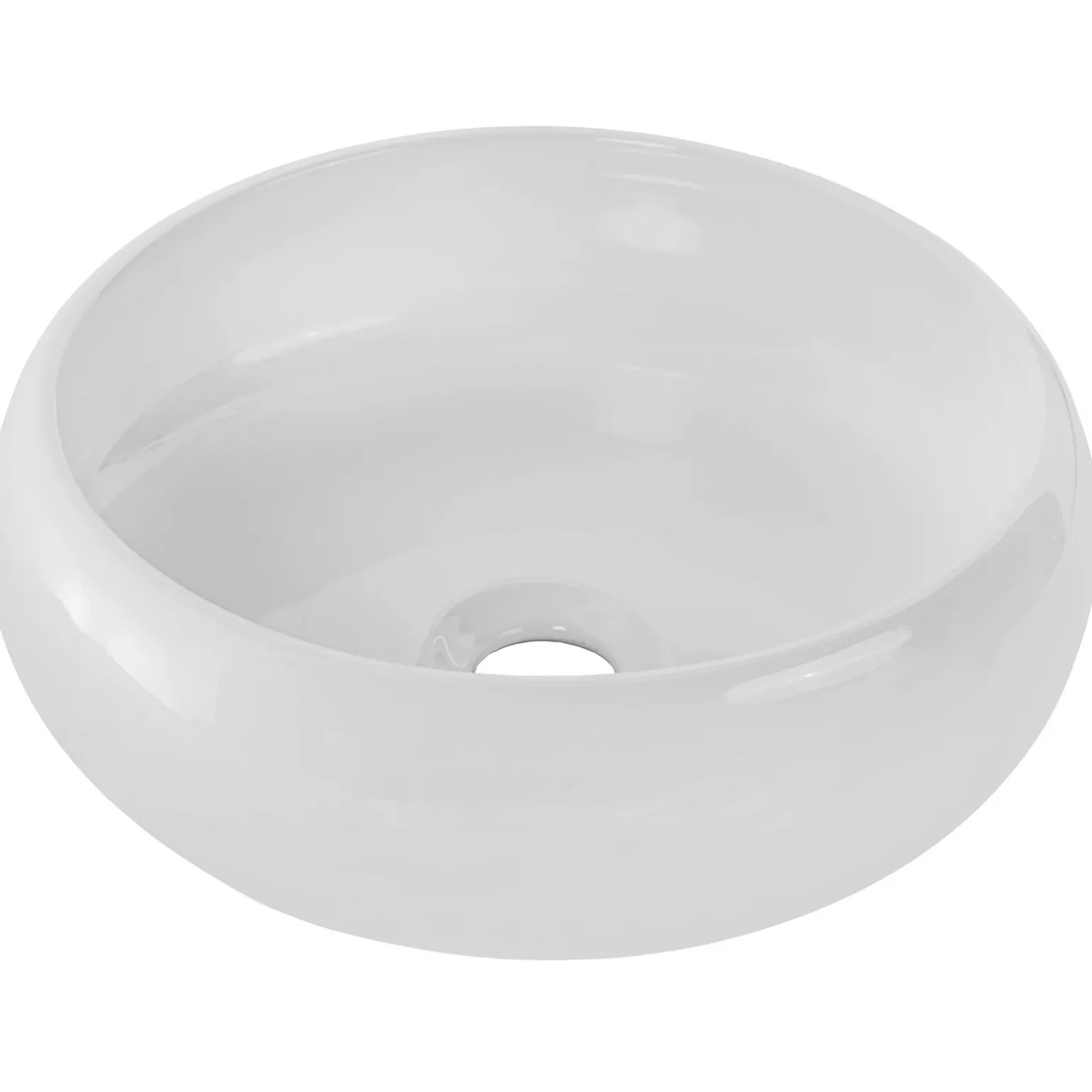 Mobile bagno sospeso 60cm cannettato con lavabo, colonna e specchio bianco Autentic