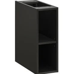 Mobile bagno sospeso 80cm cm 2 cassetti 2 vani quercia antracite Limpid