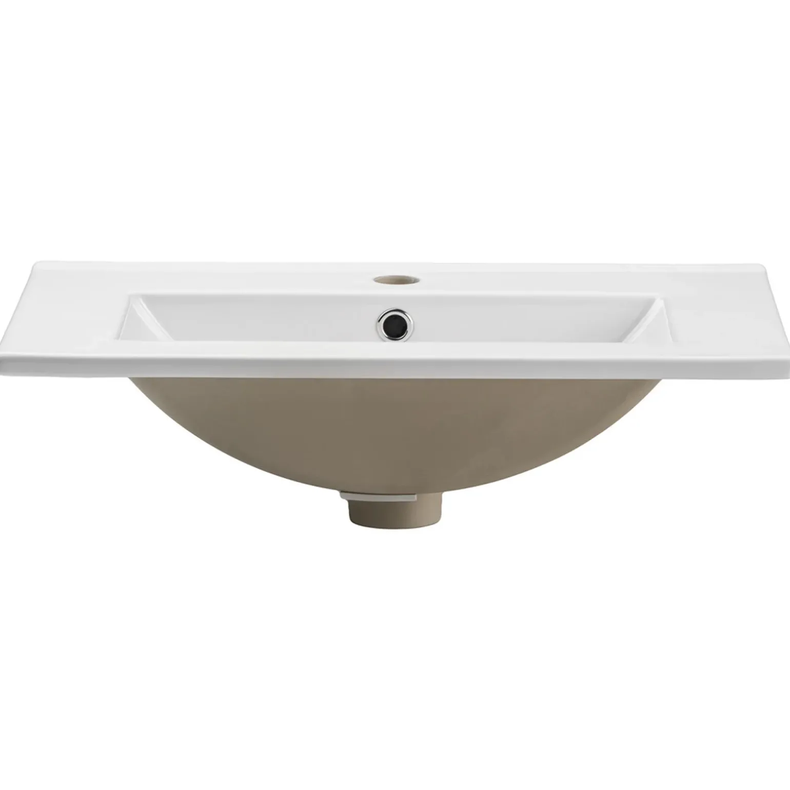 Mobile bagno sospeso 80cm con lavabo 2 cassetti beige cashmere Neutry