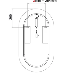 Mobile bagno sospeso 100cm cm con lavabo, specchio, colonna e cubotti quercia antracite Limpid