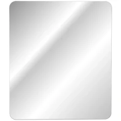 Mobile bagno sospeso 60cm cannettato con lavabo da incasso, colonna e specchio bianco Autentic