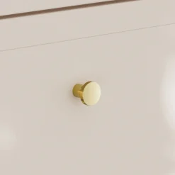 Mobile bagno sospeso fresato 60cm con lavabo 2 cassetti beige Sand