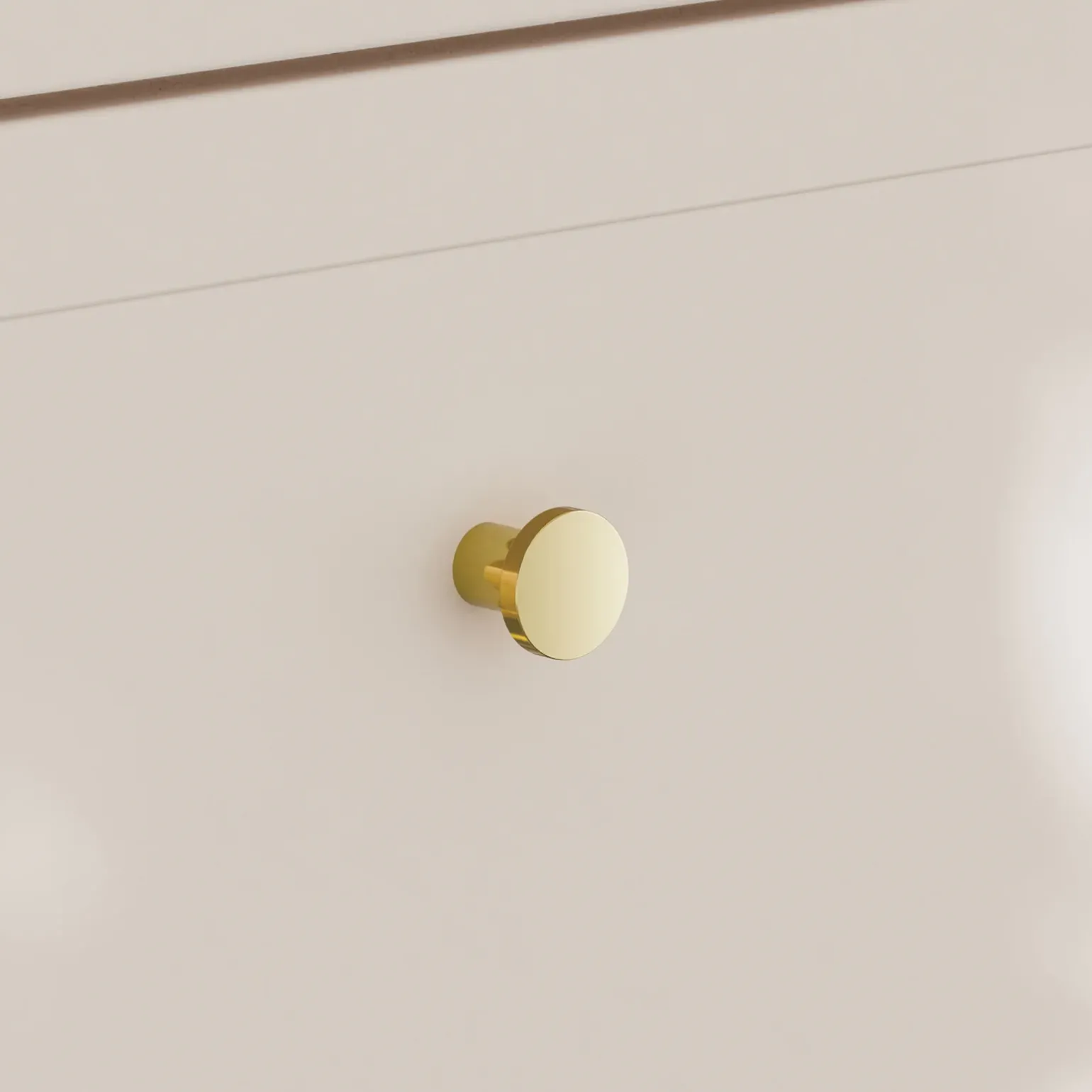 Mobile bagno sospeso fresato 60cm con lavabo 2 cassetti beige Sand
