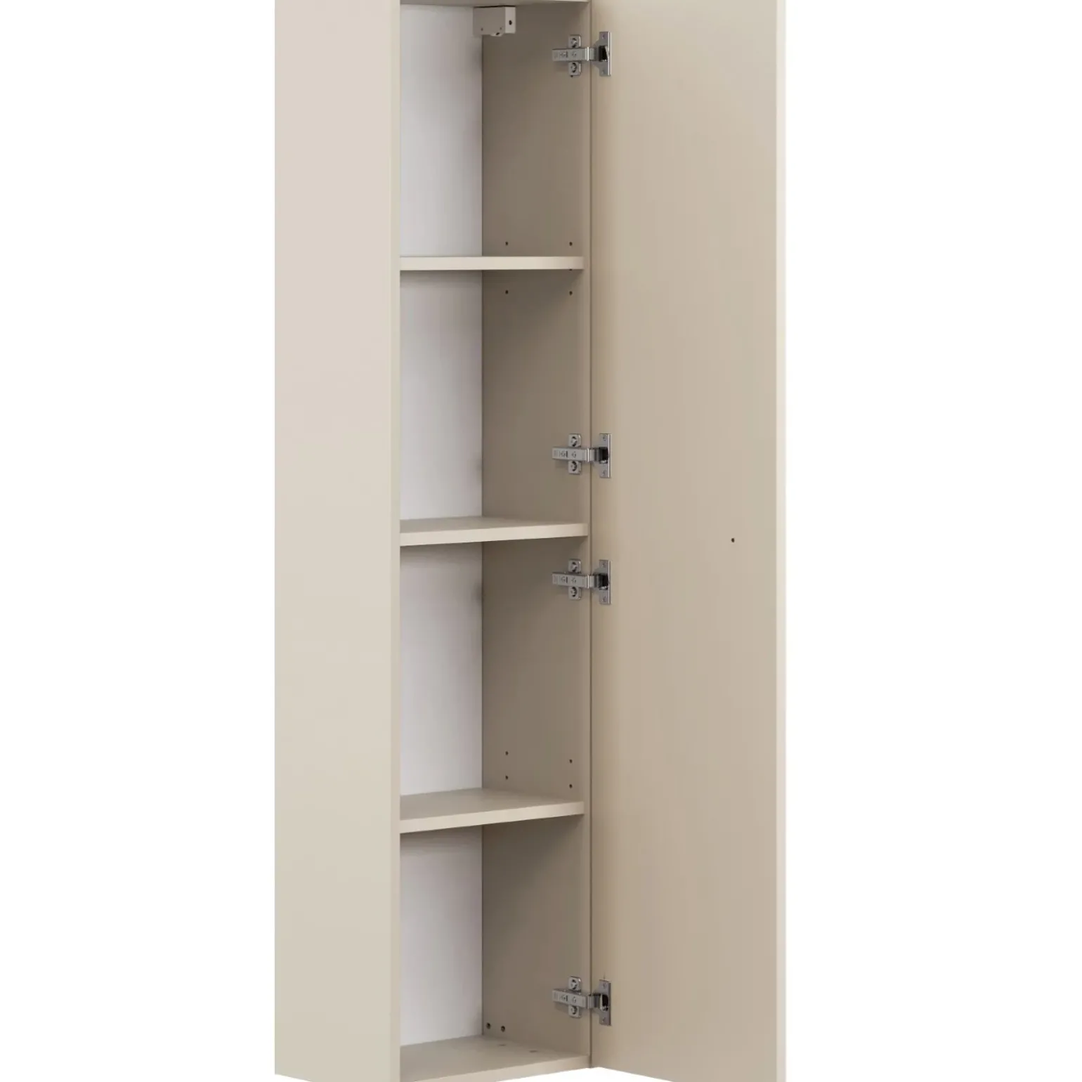Mobile bagno sospeso fresato 80cm con colonna beige Sand