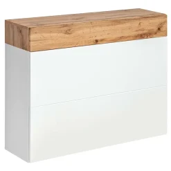 Mobile ingresso sospeso 100x180h cm bianco opaco rovere Dante 5 Gihome®