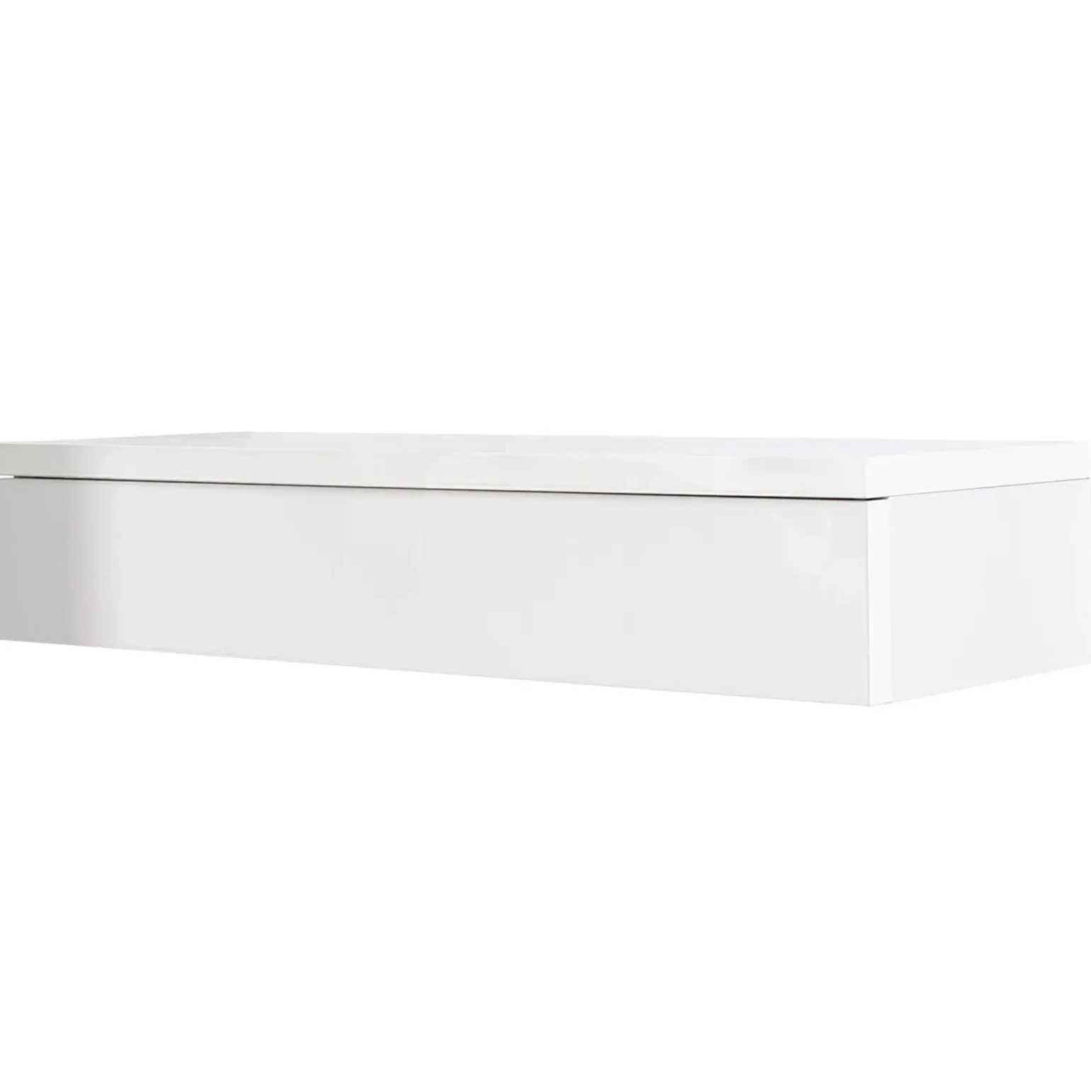 Mobile ingresso sospeso 100x20h cm con cassetto bianco Magnolia