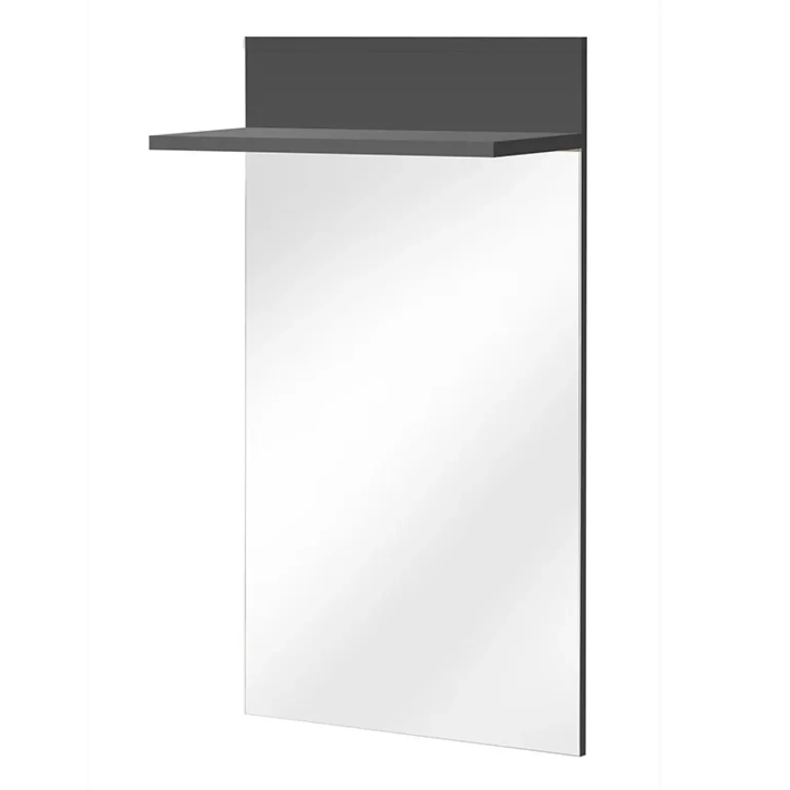 Mobile ingresso 120x203h cm con specchio rovere antracite stampa a righe San Francisco Gihome®