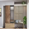 Mobile ingresso 160x202h cm con specchio rovere chiaro Canada