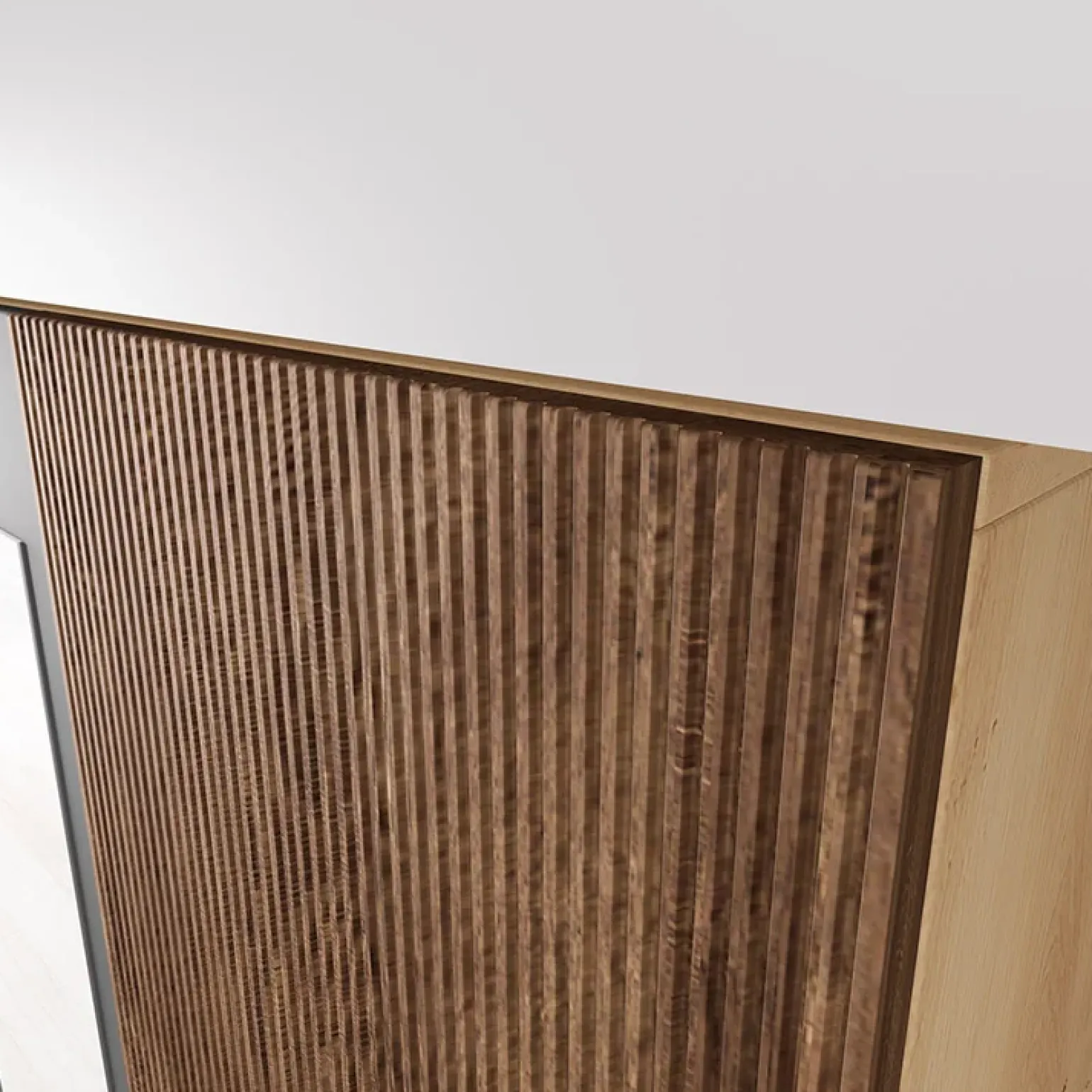 Mobile ingresso 160x202h cm con specchio rovere chiaro Canada