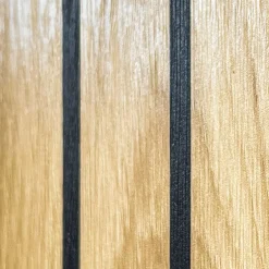 Mobile ingresso 180x203h cm con specchio moderno rovere antracite stampa a righe New York Gihome®