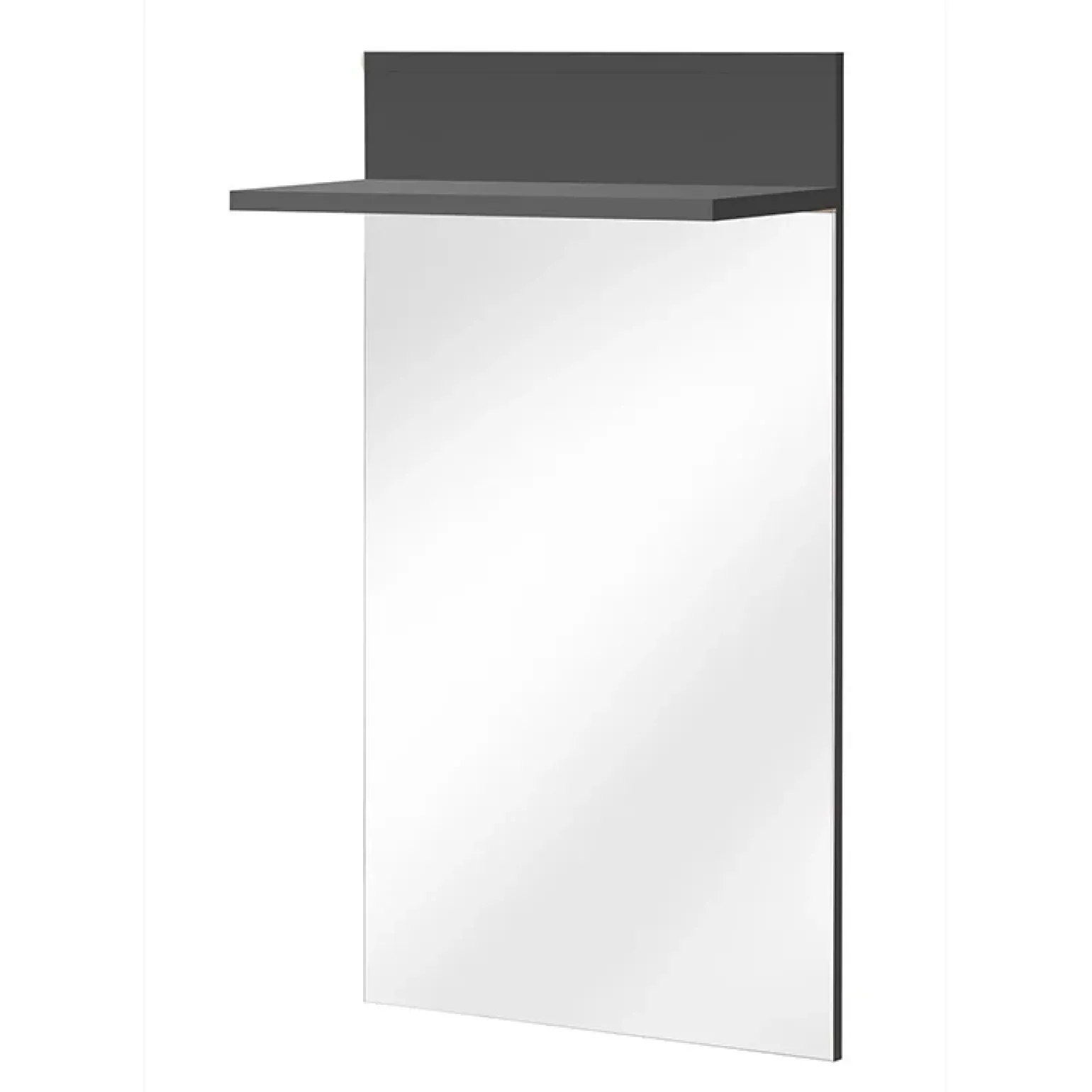 Mobile ingresso 180x203h cm con specchio moderno rovere antracite stampa a righe New York Gihome®
