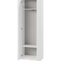 Mobile ingresso 300x200h cm con specchio appendiabiti armadio bianco Accent