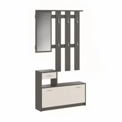 Mobile ingresso 100x190h cm moderno grigio beige Thomas