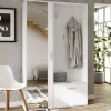 Mobile ingresso 120x196h cm reversibile con specchio bianco Elios