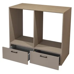 Mobile lavatrice e asciugatrice 172x197h cm con colonna beige Wave