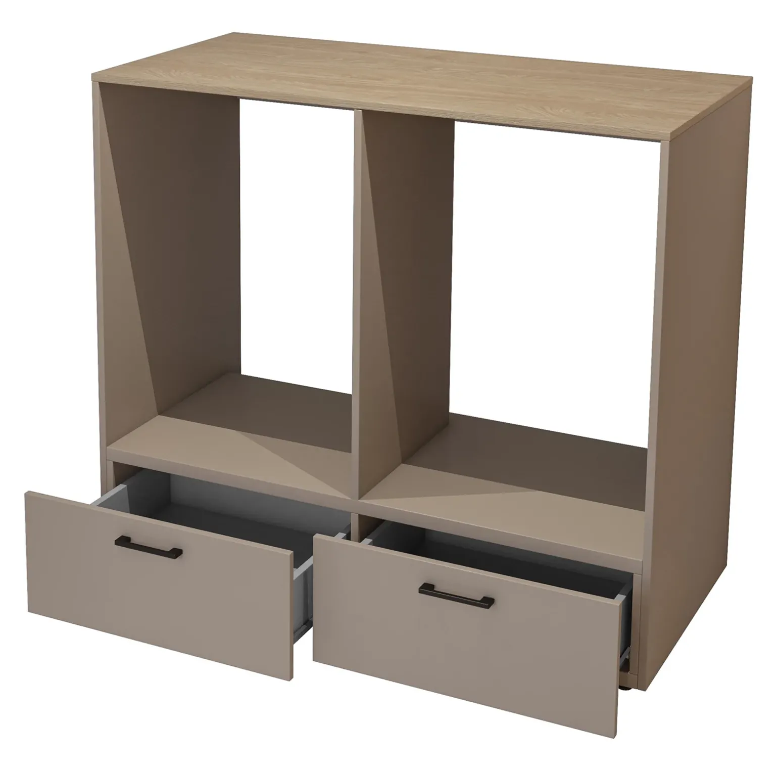Mobile lavatrice e asciugatrice 172x197h cm con colonna beige Wave