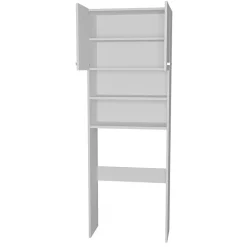 Mobile lavatrice 64x183h cm con 2 ante e ripiani bianco Andres