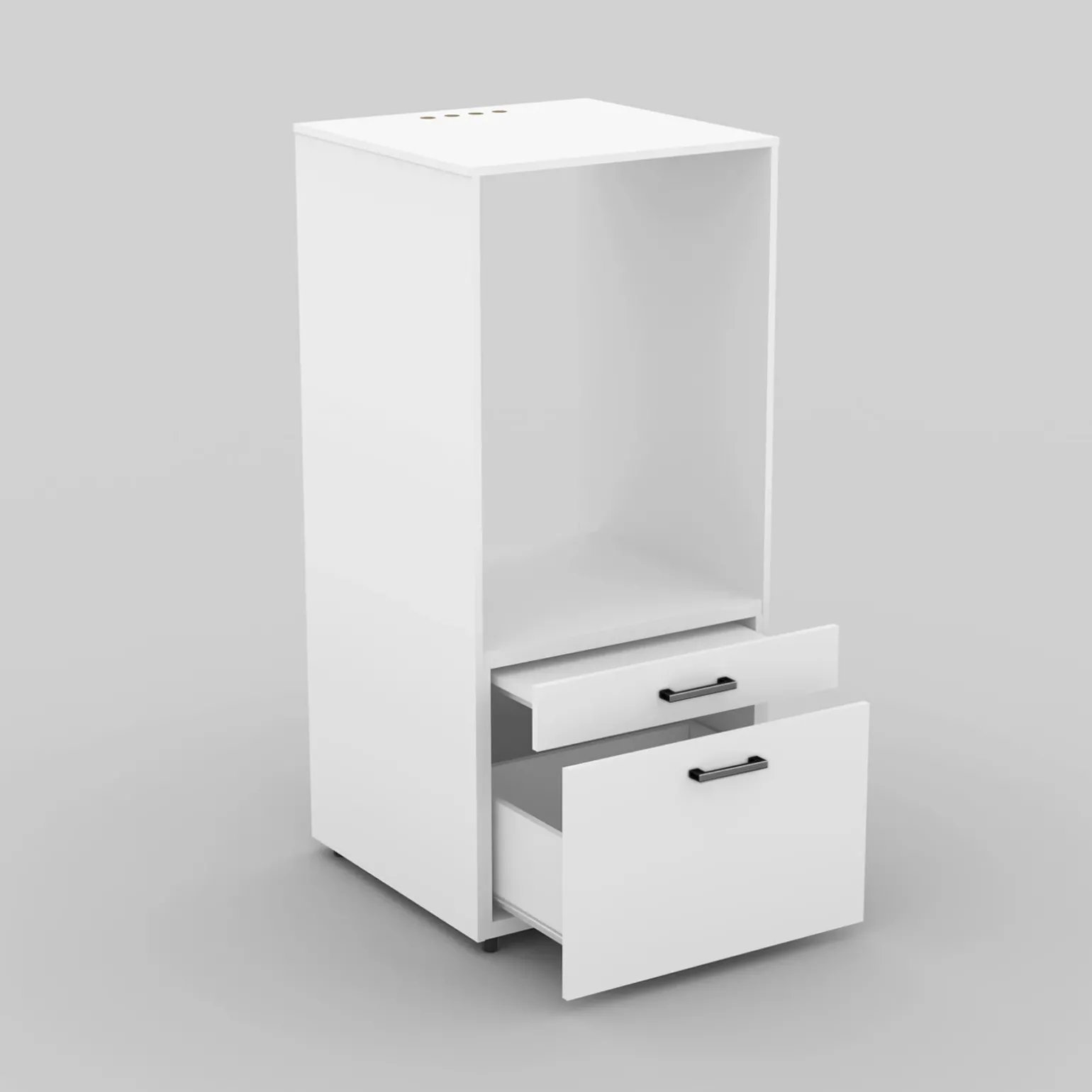 Mobile lavatrice 67x144h cm con cassettone bianco Water