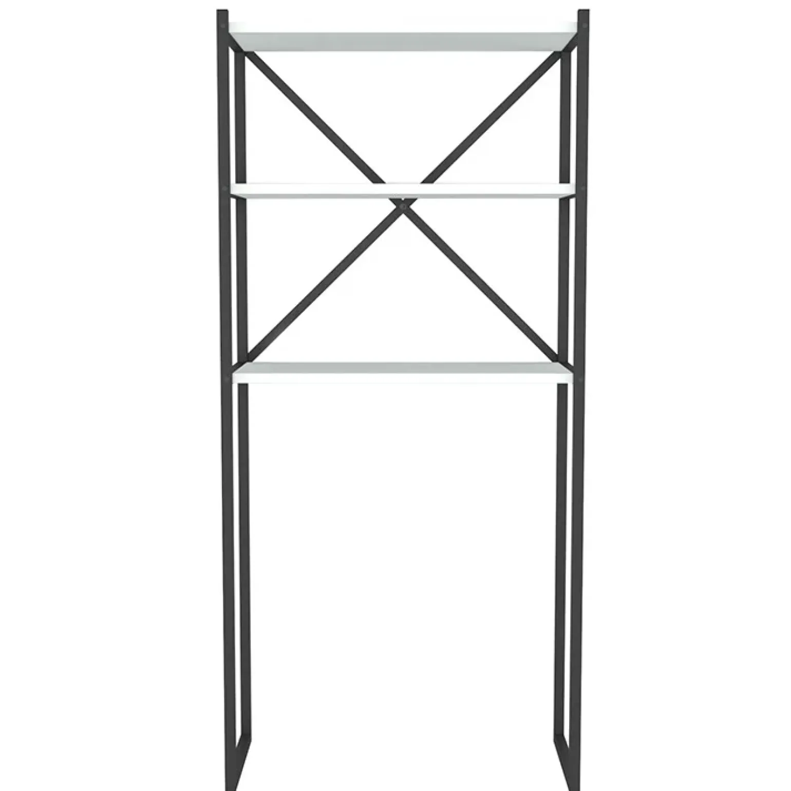 Mobile lavatrice 66x160h cm industrial metallo bianco Canarie
