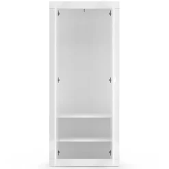 Mobile multiuso ingresso appendiabiti 78x187h cm moderno bianco lucido Eternity