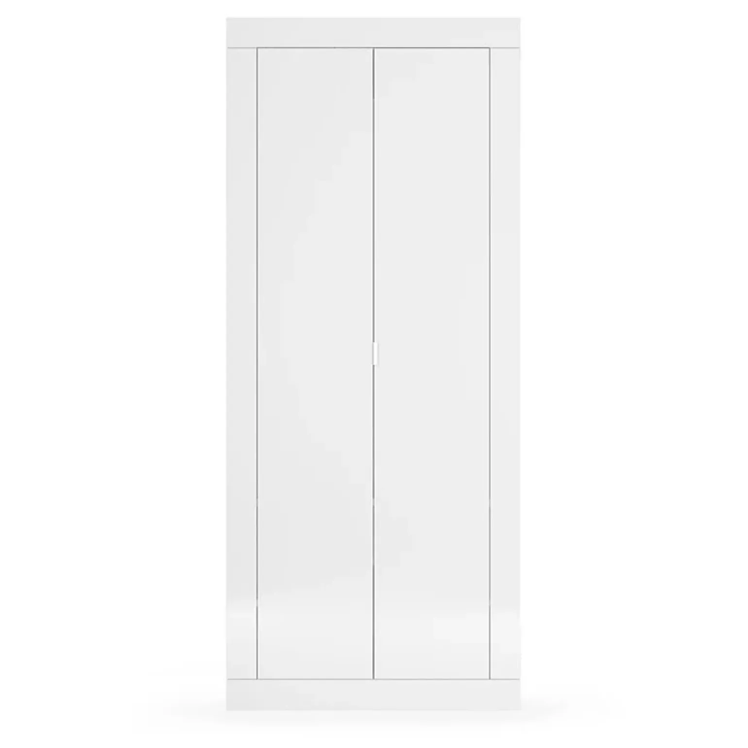 Mobile multiuso ingresso appendiabiti 78x187h cm moderno bianco lucido Eternity