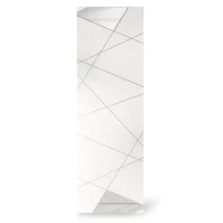 Mobile multiuso ingresso 60x187h cm appendiabiti bianco lucido specchio Olimpo