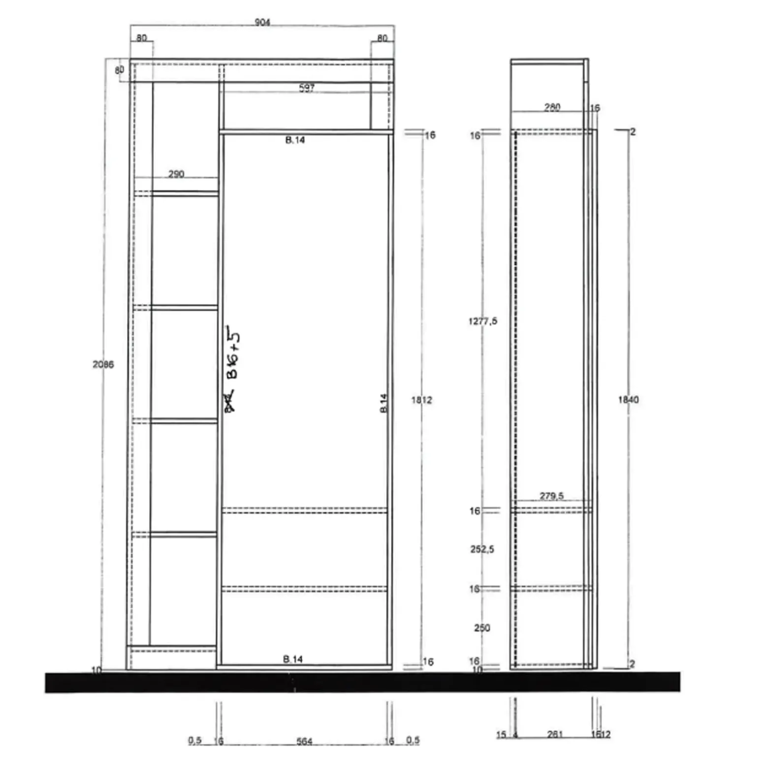 Mobile multiuso ingresso 91x209h cm appendiabiti con specchio bianco pero Invictus