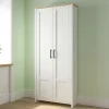 Mobile multiuso 85x201h cm 2 ante bianco frassinato rovere Lars