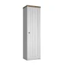 Mobile multiuso 50x198h cm 1 anta bianco frassinato rovere Provenza