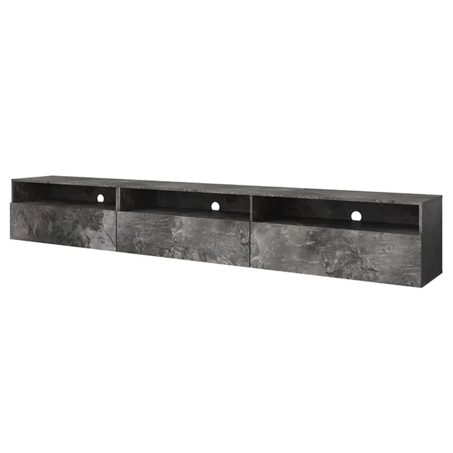 Mobile porta TV sospeso 270x42h cm ossido Emotion Gihome®