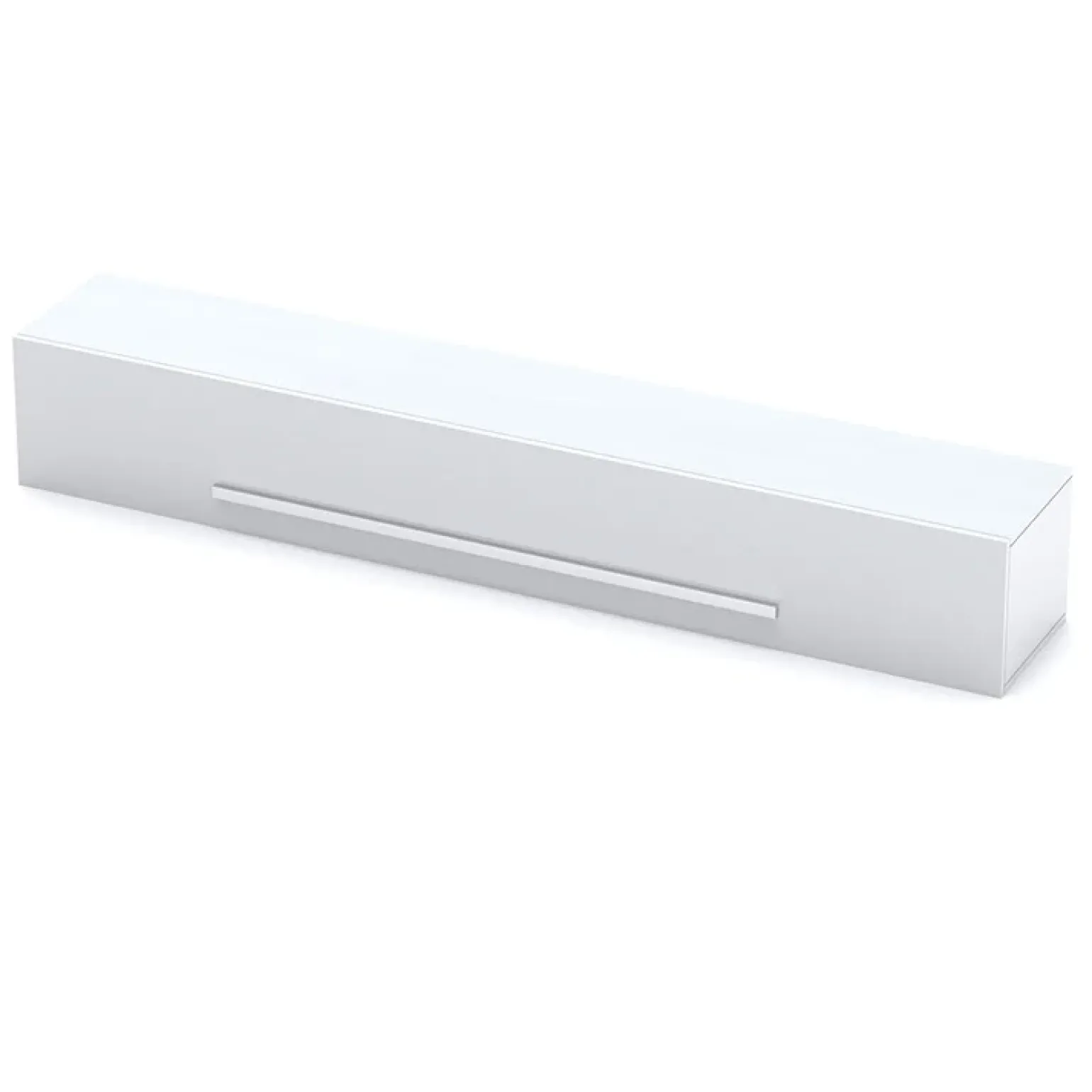 Mobile porta TV sospeso 210x33h cm 1 anta vasistas soggiorno bianco lucido Sunset