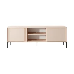 Mobile porta TV 153x54h cm 2 ante 2 vani moderno beige Melly