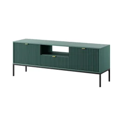 Mobile porta TV 154x56h cm 2 ante moderno soggiorno verde Alisa