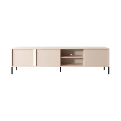 Mobile porta TV 203x54h cm 3 ante 2 vani moderno beige Melly