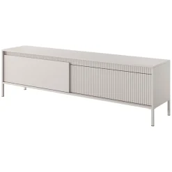 Mobile porta TV 187x54h cm 2 ante beige cannettato Ciar