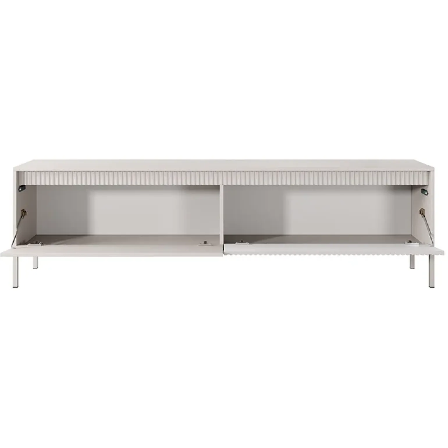 Mobile porta TV 187x54h cm 2 ante beige cannettato Ciar