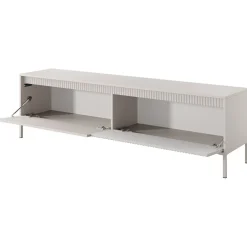 Mobile porta TV 187x54h cm 2 ante beige cannettato Ciar