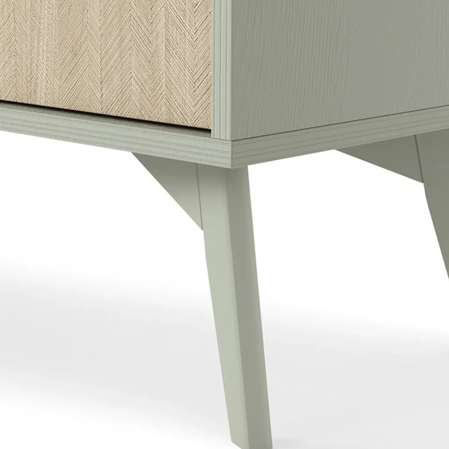 Mobile porta TV 158x52h cm 3 ante verde salvia rovere Myrta